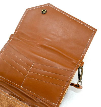 Miranda - Longhorn w/ Honey Tool-Miranda-Western-Cowhide-Bags-Handmade-Products-Gifts-Dancing Cactus Designs
