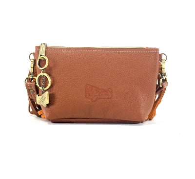 Miss Kitty - Bay Leather w/ Lagoon tool-Miss Kitty-Western-Cowhide-Bags-Handmade-Products-Gifts-Dancing Cactus Designs