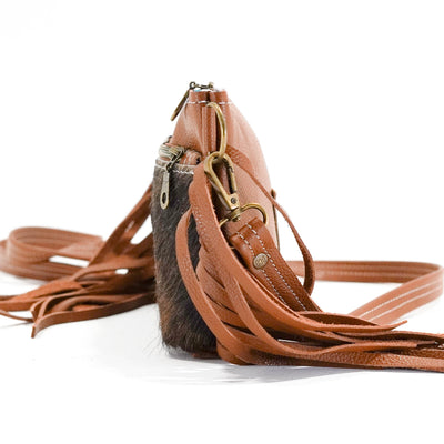Miss Kitty - Dark Brindle w/ No Embossed-Miss Kitty-Western-Cowhide-Bags-Handmade-Products-Gifts-Dancing Cactus Designs