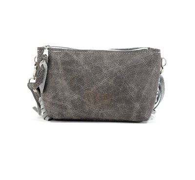Miss Kitty - Emerald Acid w/ Grey Leather-Miss Kitty-Western-Cowhide-Bags-Handmade-Products-Gifts-Dancing Cactus Designs