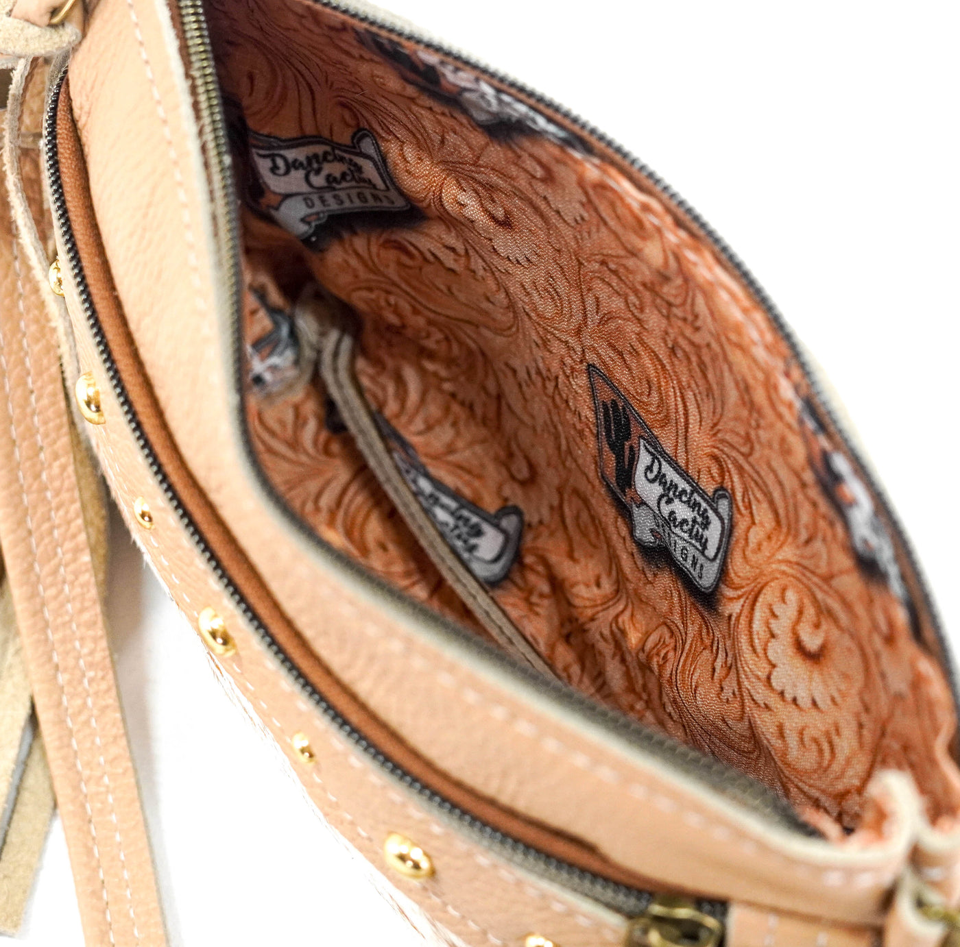 Miss Kitty - Longhorn w/ Camel Leather-Miss Kitty-Western-Cowhide-Bags-Handmade-Products-Gifts-Dancing Cactus Designs