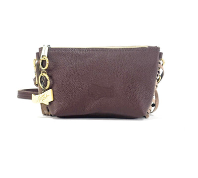 Miss Kitty - Mustang Leather w/ Mahogany Brands-Miss Kitty-Western-Cowhide-Bags-Handmade-Products-Gifts-Dancing Cactus Designs