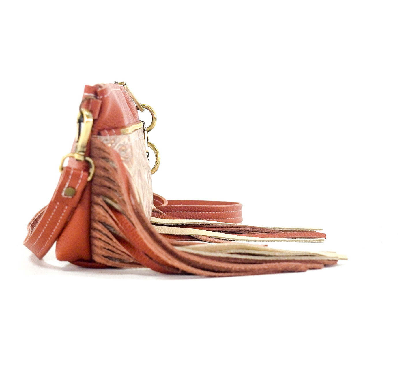 Miss Kitty - Sedona Leather w/ Rose Gold Tool-Miss Kitty-Western-Cowhide-Bags-Handmade-Products-Gifts-Dancing Cactus Designs