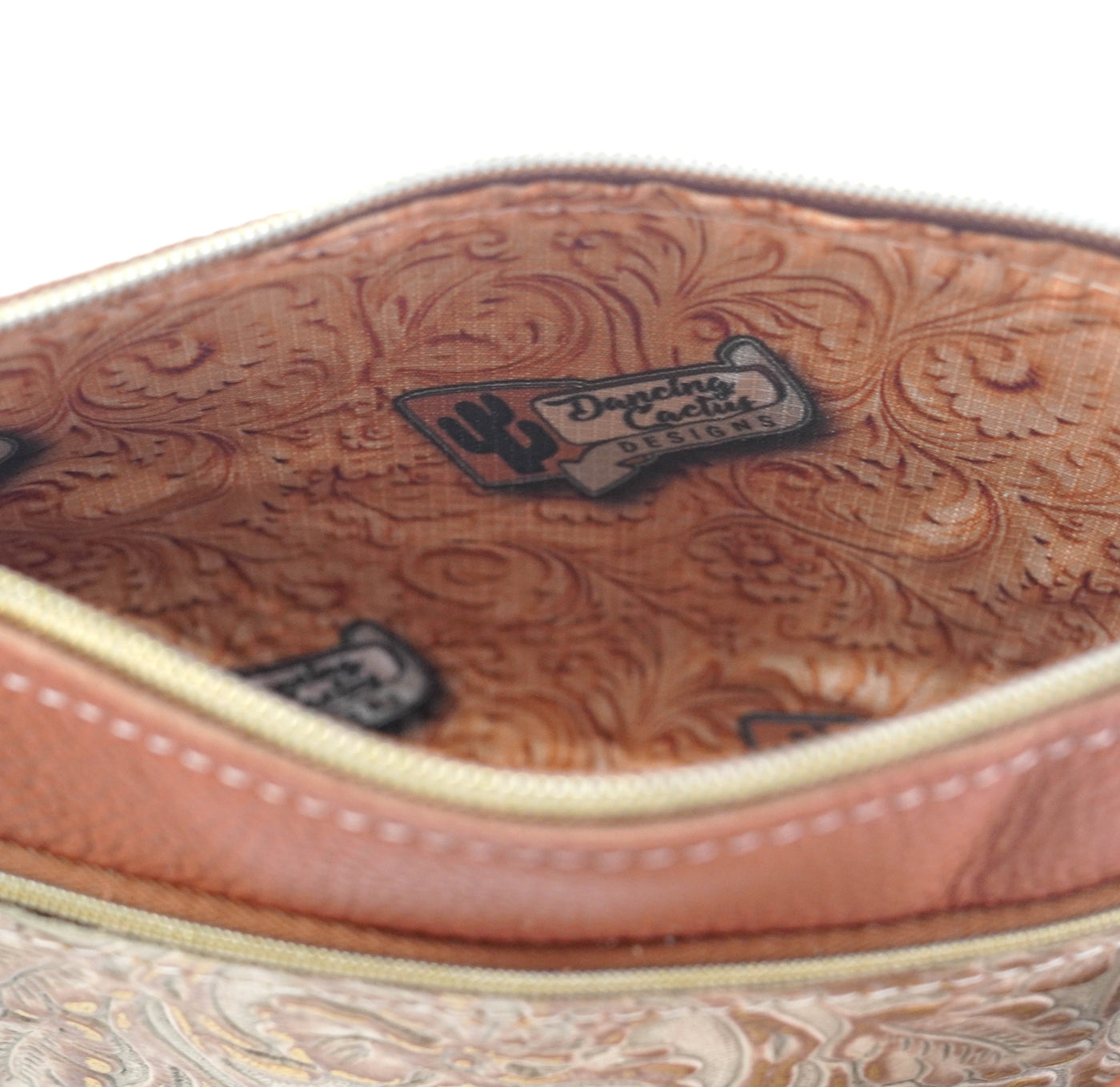 Miss Kitty - Sedona Leather w/ Rose Gold Tool-Miss Kitty-Western-Cowhide-Bags-Handmade-Products-Gifts-Dancing Cactus Designs