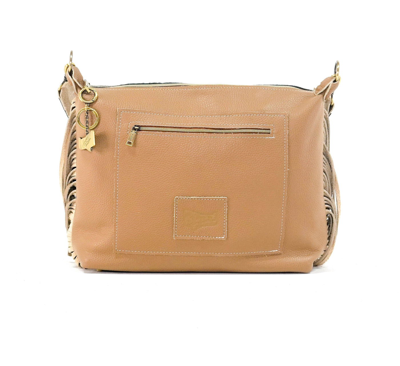 Oakley - Exotic Brindle w/ Turquoise Autumn-Oakley-Western-Cowhide-Bags-Handmade-Products-Gifts-Dancing Cactus Designs
