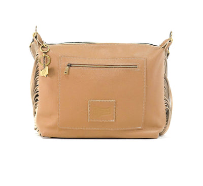 Oakley - Exotic Brindle w/ Turquoise Autumn-Oakley-Western-Cowhide-Bags-Handmade-Products-Gifts-Dancing Cactus Designs