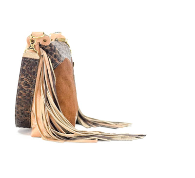 Oakley - Longhorn w/ Cowboy Ostrich-Oakley-Western-Cowhide-Bags-Handmade-Products-Gifts-Dancing Cactus Designs