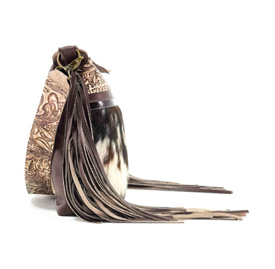 Oakley - Tricolor w/ Ivory & Brown Dallas Tool-Oakley-Western-Cowhide-Bags-Handmade-Products-Gifts-Dancing Cactus Designs