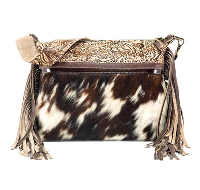 Oakley - Tricolor w/ Ivory & Brown Dallas Tool-Oakley-Western-Cowhide-Bags-Handmade-Products-Gifts-Dancing Cactus Designs