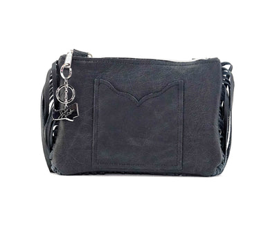 Patsy - Black & White w/ No Embossed-Patsy-Western-Cowhide-Bags-Handmade-Products-Gifts-Dancing Cactus Designs