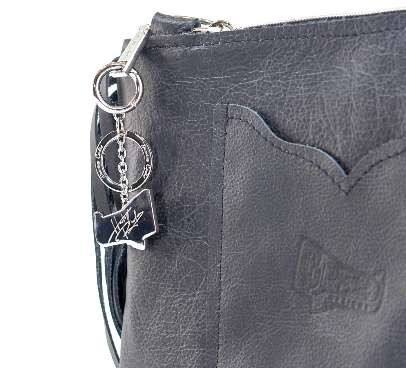 Patsy - Black & White w/ No Embossed-Patsy-Western-Cowhide-Bags-Handmade-Products-Gifts-Dancing Cactus Designs