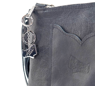 Patsy - Black & White w/ No Embossed-Patsy-Western-Cowhide-Bags-Handmade-Products-Gifts-Dancing Cactus Designs