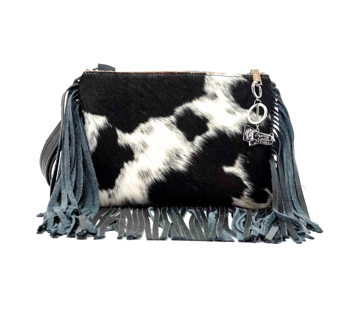 Patsy - Black & White w/ No Embossed-Patsy-Western-Cowhide-Bags-Handmade-Products-Gifts-Dancing Cactus Designs