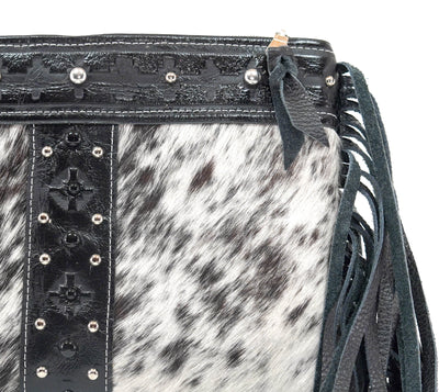 Patsy - Black & White w/ Onyx Navajo-Patsy-Western-Cowhide-Bags-Handmade-Products-Gifts-Dancing Cactus Designs