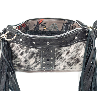 Patsy - Black & White w/ Onyx Navajo-Patsy-Western-Cowhide-Bags-Handmade-Products-Gifts-Dancing Cactus Designs