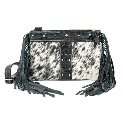 Patsy - Black & White w/ Onyx Navajo-Patsy-Western-Cowhide-Bags-Handmade-Products-Gifts-Dancing Cactus Designs