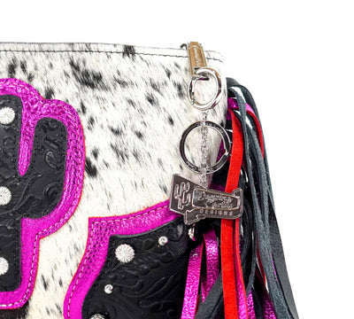Patsy - Black w/ Onyx Tool-Patsy-Western-Cowhide-Bags-Handmade-Products-Gifts-Dancing Cactus Designs