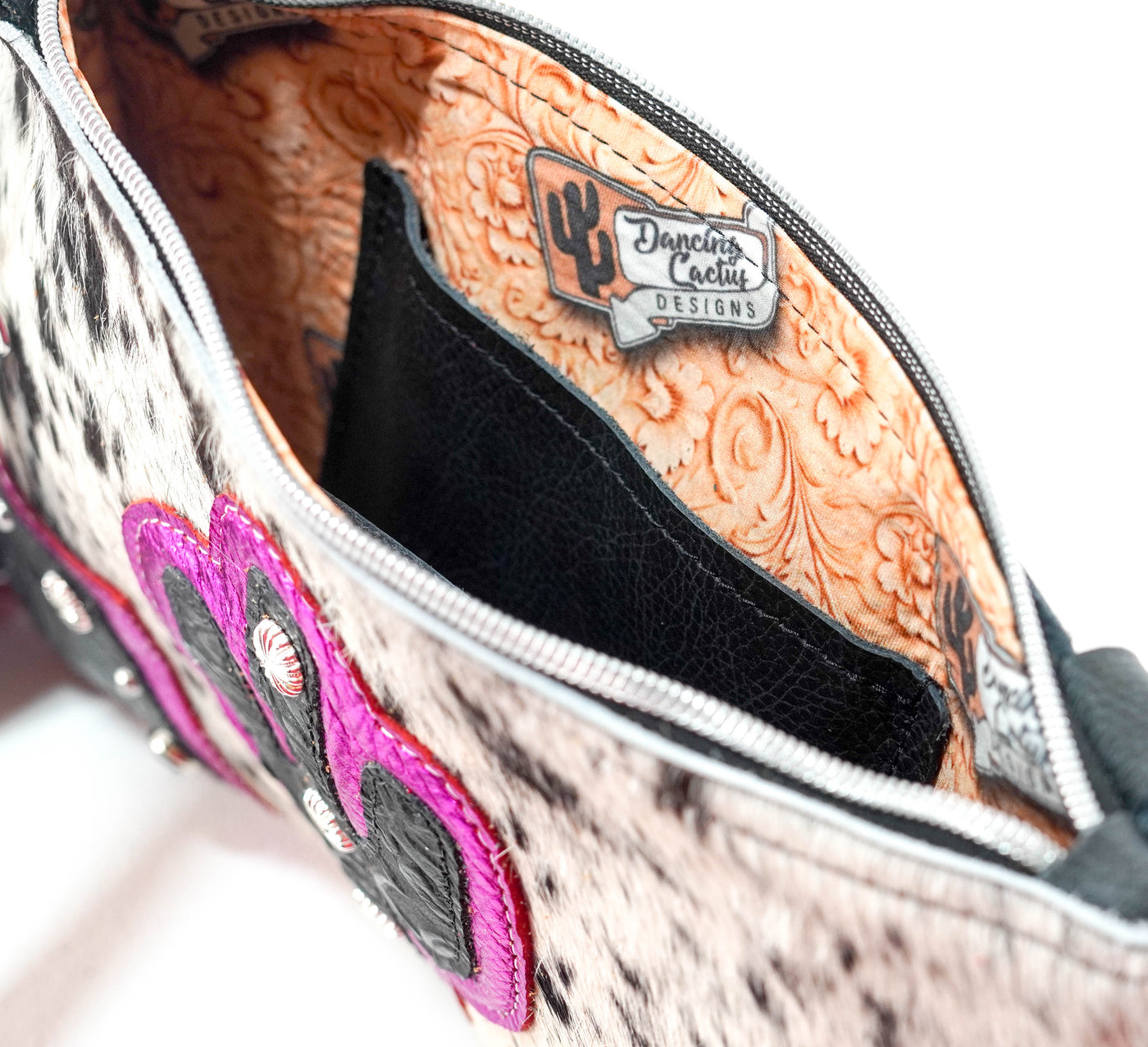 Patsy - Black w/ Onyx Tool-Patsy-Western-Cowhide-Bags-Handmade-Products-Gifts-Dancing Cactus Designs