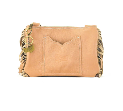 Patsy - Brindle w/ Camel Leather-Patsy-Western-Cowhide-Bags-Handmade-Products-Gifts-Dancing Cactus Designs