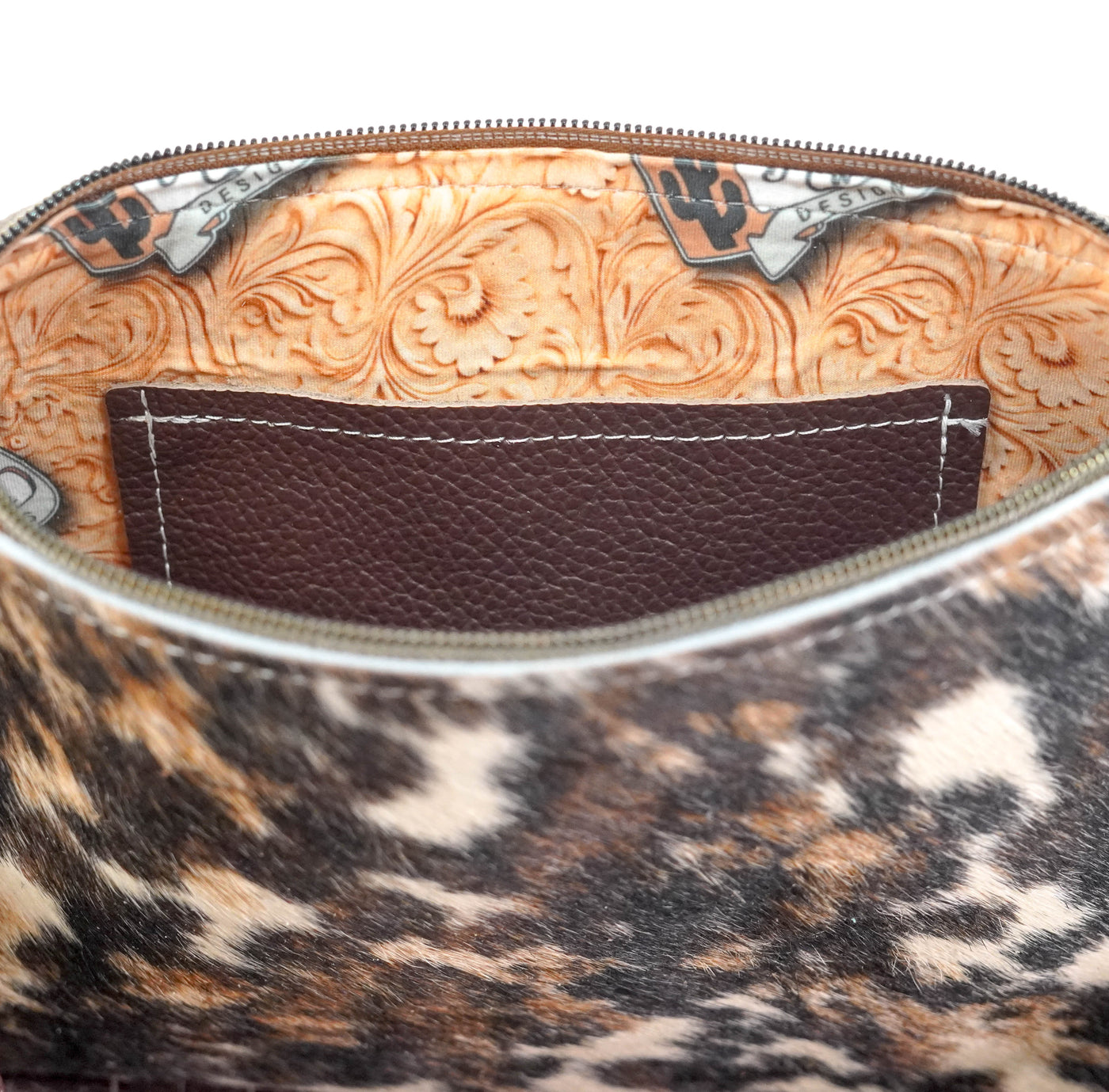 Patsy - Brindle w/ No Embossed-Patsy-Western-Cowhide-Bags-Handmade-Products-Gifts-Dancing Cactus Designs