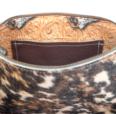Patsy - Brindle w/ No Embossed-Patsy-Western-Cowhide-Bags-Handmade-Products-Gifts-Dancing Cactus Designs