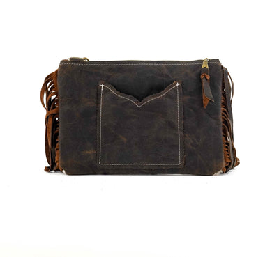 Patsy - Chocolate & White w/ Walnut Diamond Stitch-Patsy-Western-Cowhide-Bags-Handmade-Products-Gifts-Dancing Cactus Designs