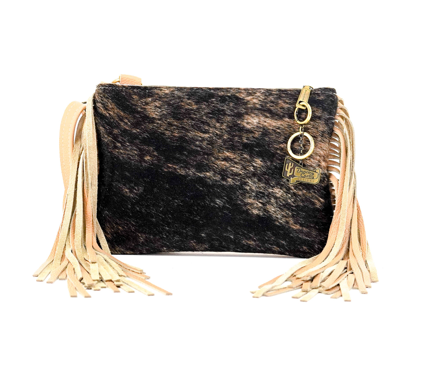Patsy - Dark Brindle w/ No Embossed-Patsy-Western-Cowhide-Bags-Handmade-Products-Gifts-Dancing Cactus Designs