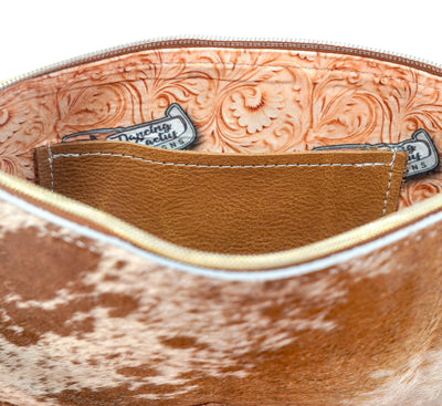 Patsy - Longhorn w/ Saddle Ostrich-Patsy-Western-Cowhide-Bags-Handmade-Products-Gifts-Dancing Cactus Designs