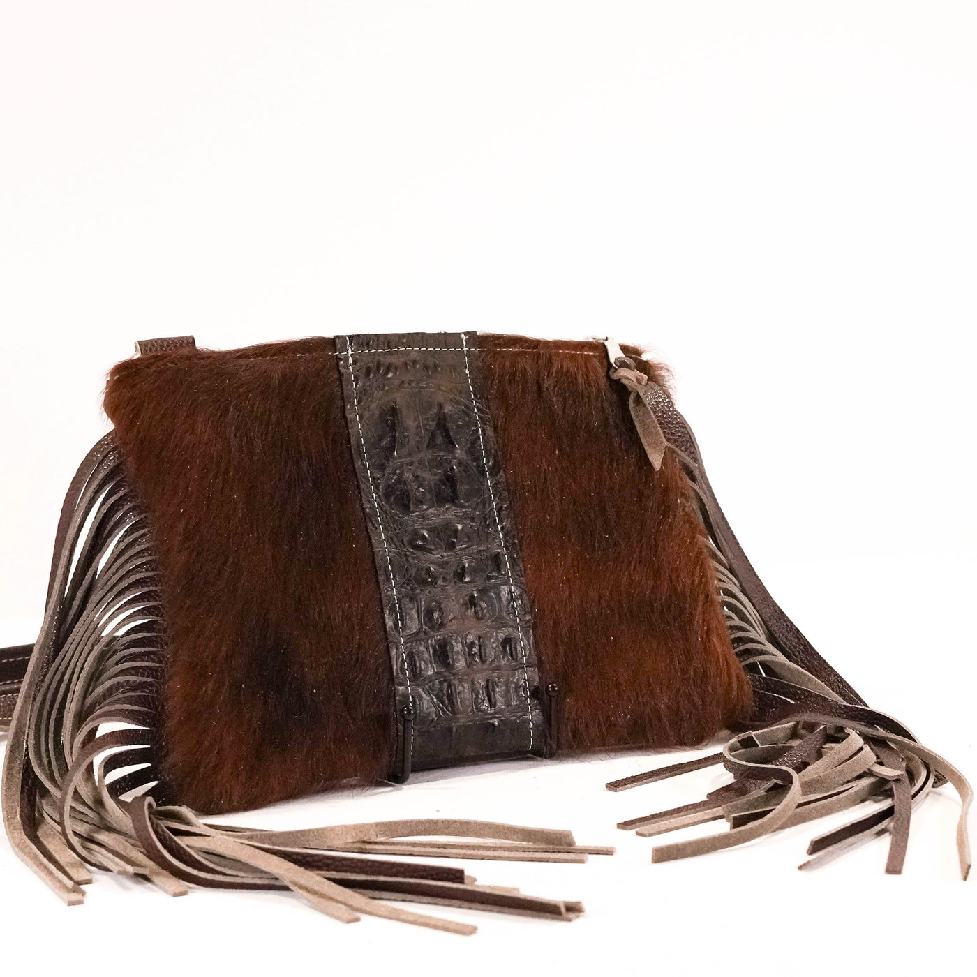 Patsy - Red Brindle w/ SPF Croc-Patsy-Western-Cowhide-Bags-Handmade-Products-Gifts-Dancing Cactus Designs