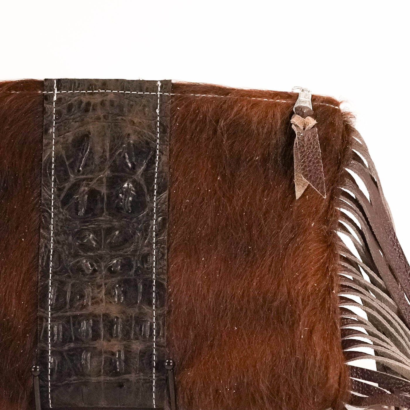 Patsy - Red Brindle w/ SPF Croc-Patsy-Western-Cowhide-Bags-Handmade-Products-Gifts-Dancing Cactus Designs