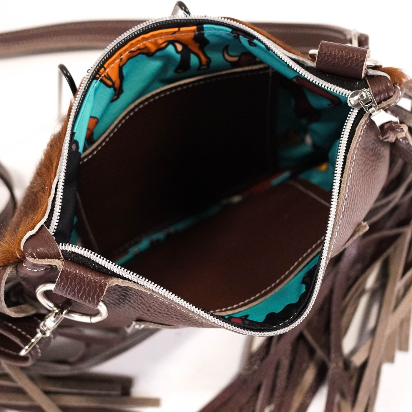 Patsy - Red Brindle w/ SPF Croc-Patsy-Western-Cowhide-Bags-Handmade-Products-Gifts-Dancing Cactus Designs