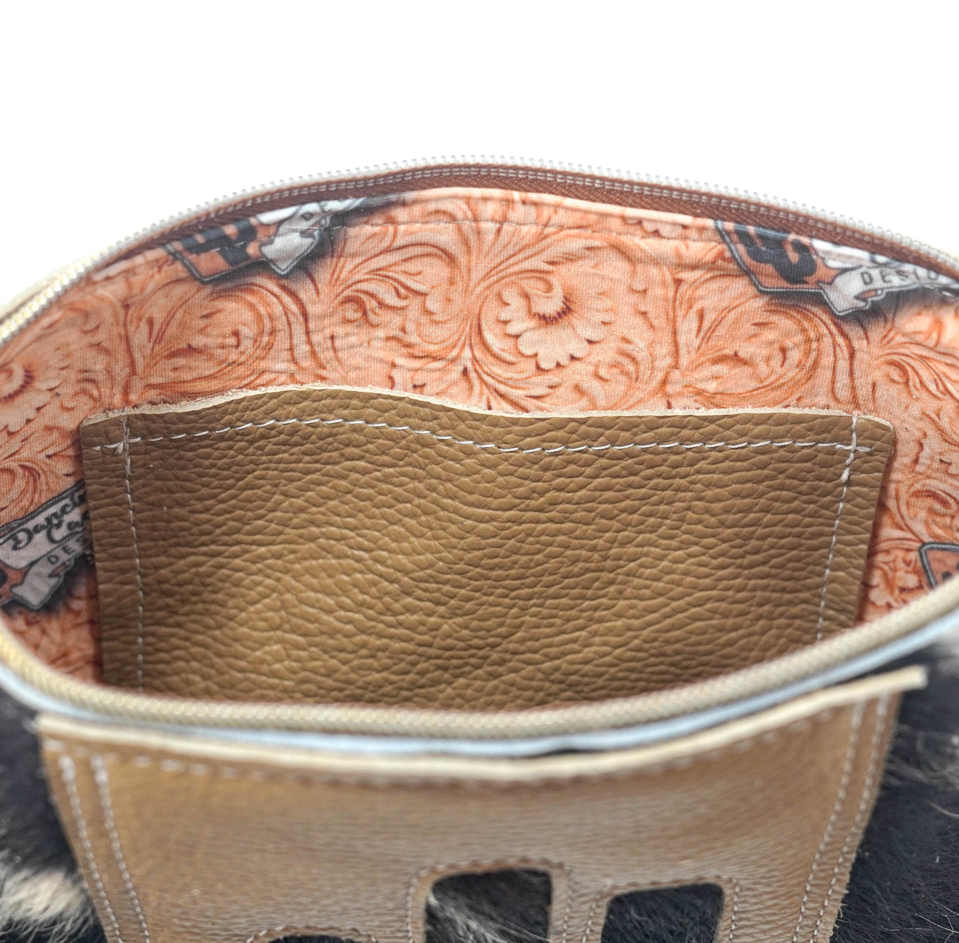 Patsy - Tricolor w/ Latte Leather-Patsy-Western-Cowhide-Bags-Handmade-Products-Gifts-Dancing Cactus Designs