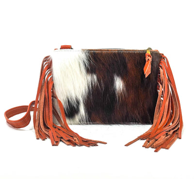 Patsy - Tricolor w/ No Embossed-Patsy-Western-Cowhide-Bags-Handmade-Products-Gifts-Dancing Cactus Designs