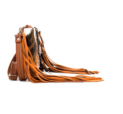 Patsy - Tricolor w/ Saddle Ostrich-Patsy-Western-Cowhide-Bags-Handmade-Products-Gifts-Dancing Cactus Designs