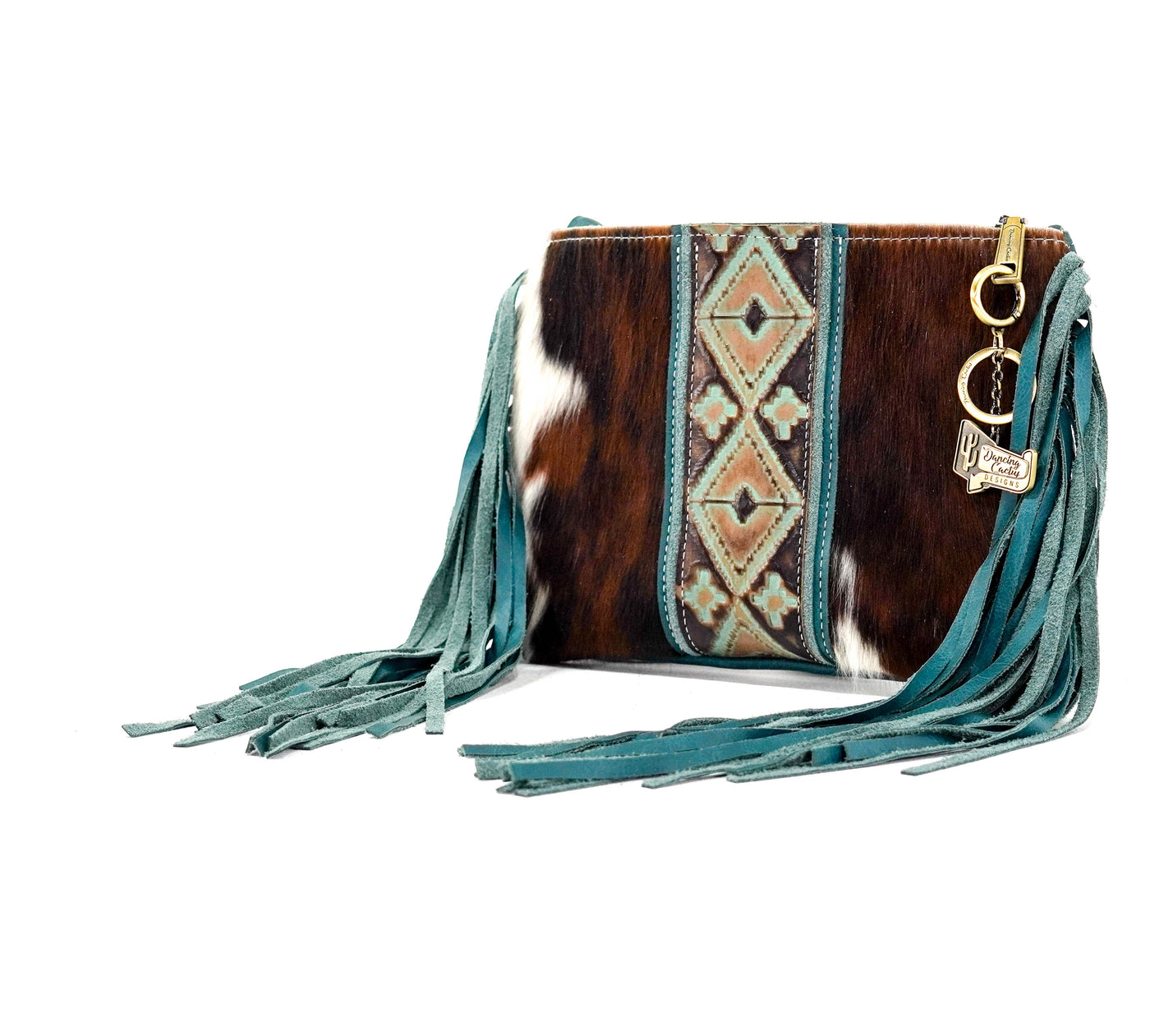 Patsy - Tricolor w/ Santa Fe Navajo-Patsy-Western-Cowhide-Bags-Handmade-Products-Gifts-Dancing Cactus Designs