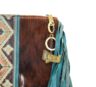 Patsy - Tricolor w/ Santa Fe Navajo-Patsy-Western-Cowhide-Bags-Handmade-Products-Gifts-Dancing Cactus Designs