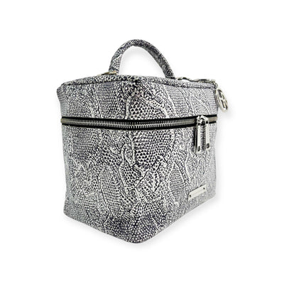 Petite Train Case-Luggage & Bags > Cosmetic & Toiletry Bags > Travel Organizer Bags-Western-Cowhide-Bags-Handmade-Products-Gifts-Dancing Cactus Designs