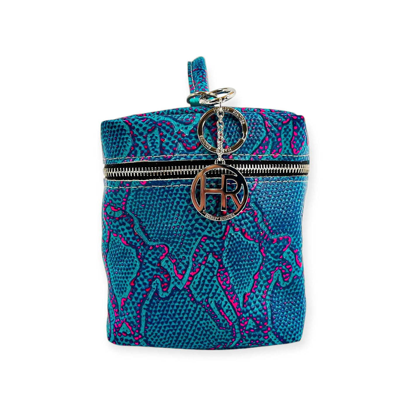 Petite Train Case-Luggage & Bags > Cosmetic & Toiletry Bags > Travel Organizer Bags-Western-Cowhide-Bags-Handmade-Products-Gifts-Dancing Cactus Designs