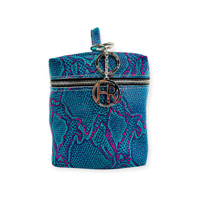 Petite Train Case-Luggage & Bags > Cosmetic & Toiletry Bags > Travel Organizer Bags-Western-Cowhide-Bags-Handmade-Products-Gifts-Dancing Cactus Designs