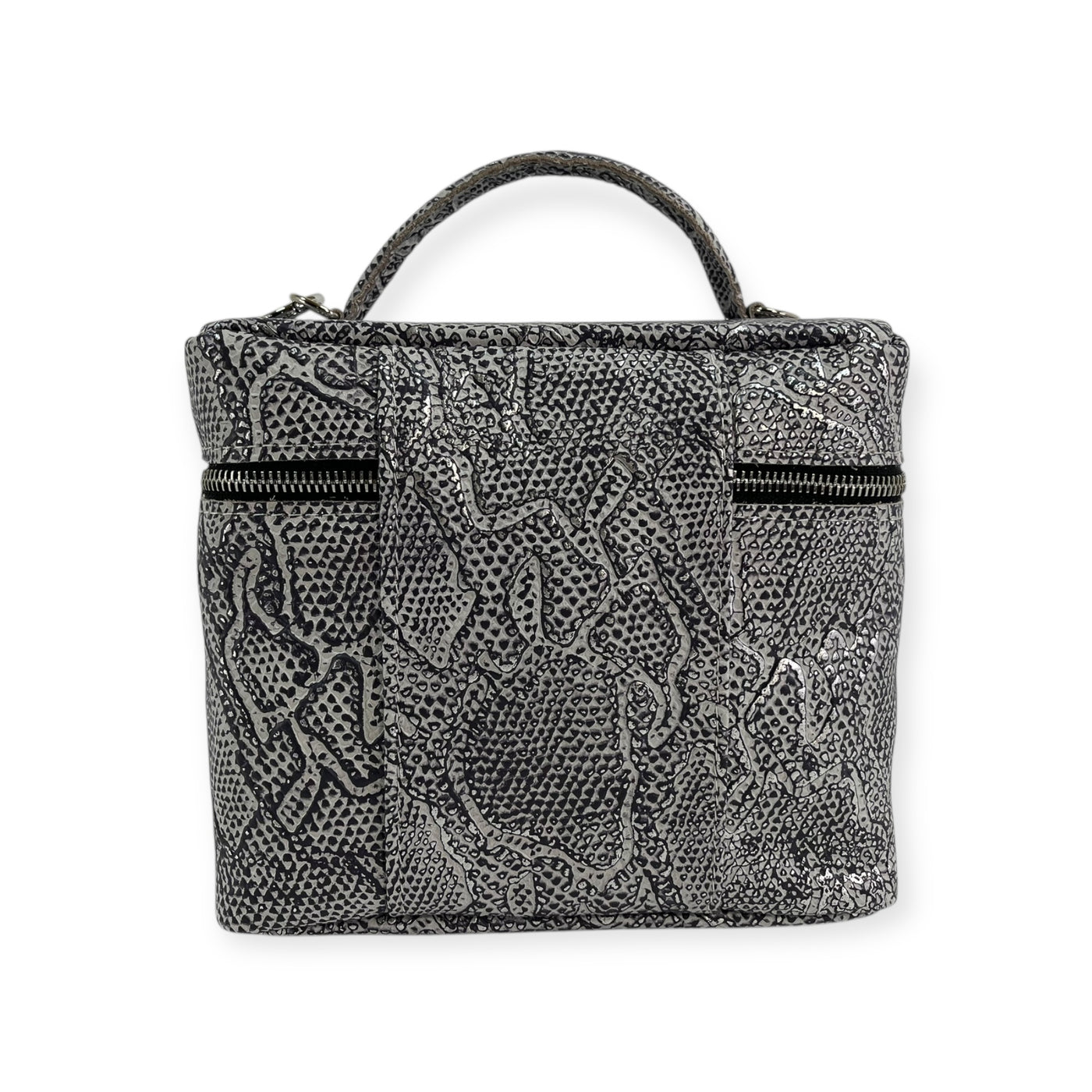 Petite Train Case-Luggage & Bags > Cosmetic & Toiletry Bags > Travel Organizer Bags-Western-Cowhide-Bags-Handmade-Products-Gifts-Dancing Cactus Designs