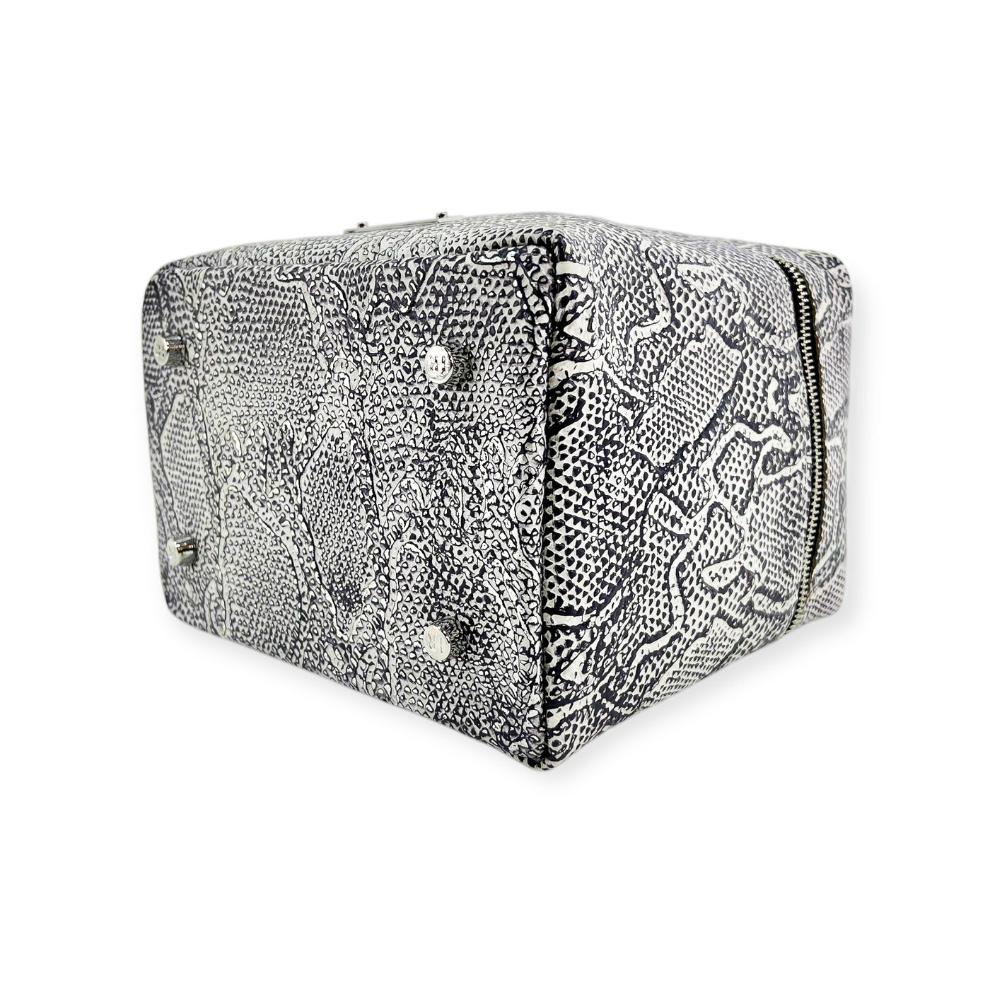 Petite Train Case-Luggage & Bags > Cosmetic & Toiletry Bags > Travel Organizer Bags-Western-Cowhide-Bags-Handmade-Products-Gifts-Dancing Cactus Designs