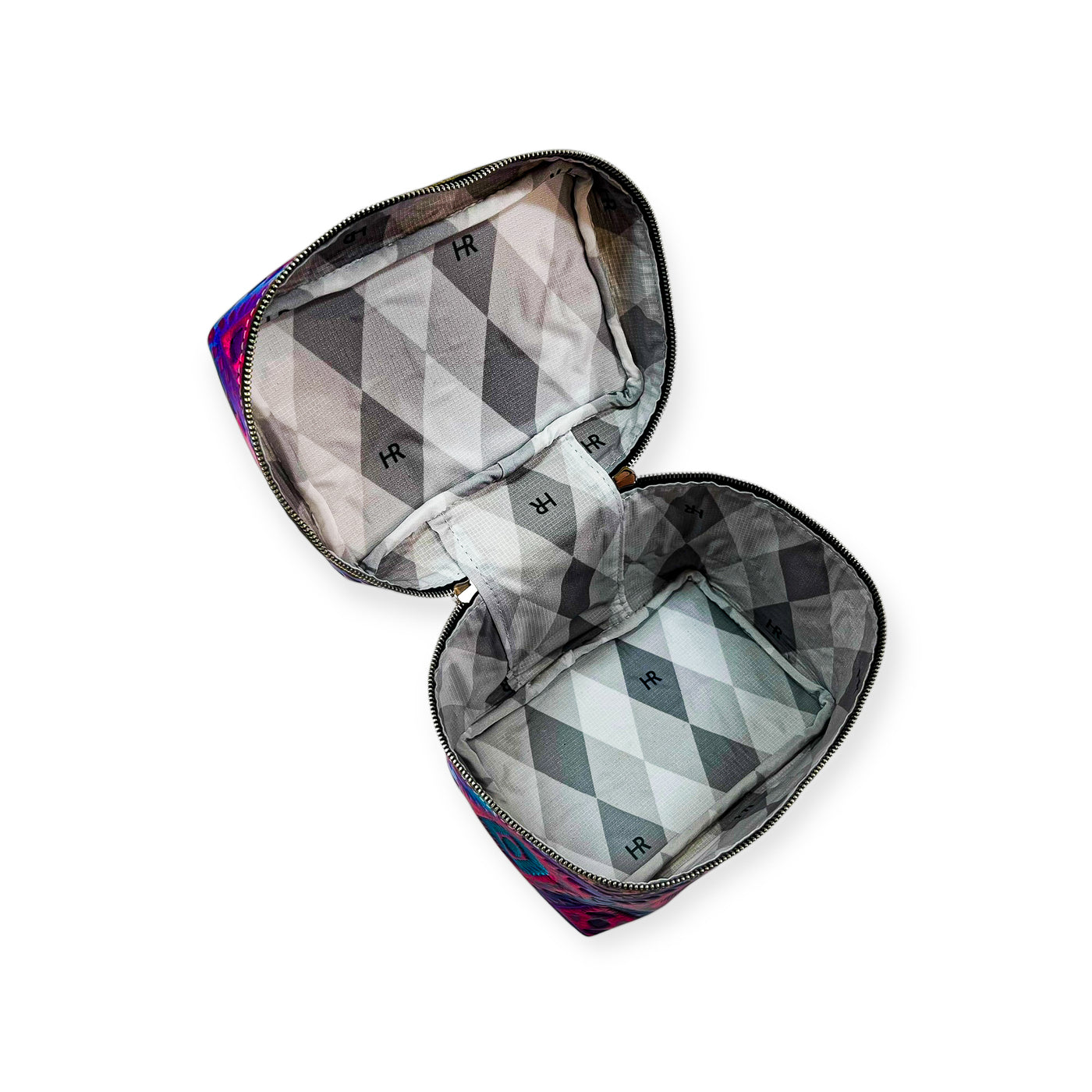 Petite Train Case-Luggage & Bags > Cosmetic & Toiletry Bags > Travel Organizer Bags-Western-Cowhide-Bags-Handmade-Products-Gifts-Dancing Cactus Designs