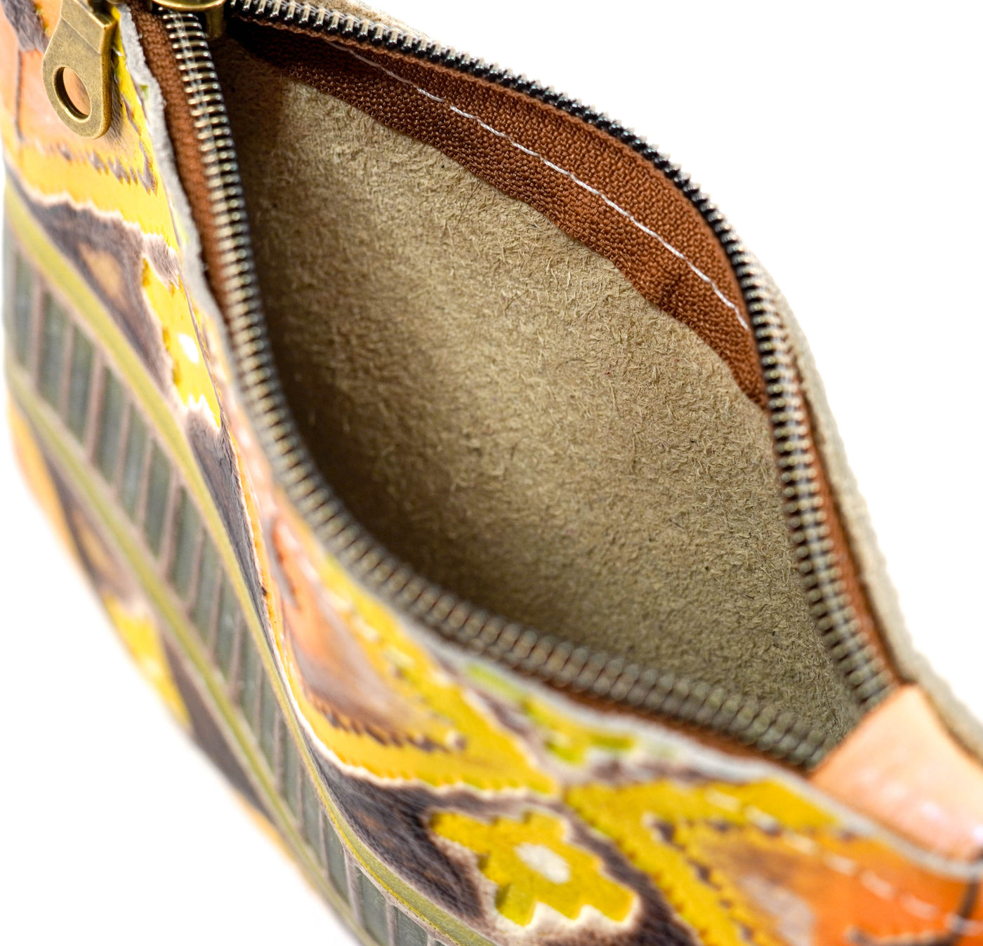 Purse Organizer - All Embossed w/ Aurora Navajo-Purse Organizer-Western-Cowhide-Bags-Handmade-Products-Gifts-Dancing Cactus Designs