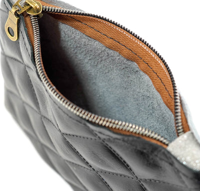 Purse Organizer - All Embossed w/ Onyx Diamond Stitch-Purse Organizer-Western-Cowhide-Bags-Handmade-Products-Gifts-Dancing Cactus Designs