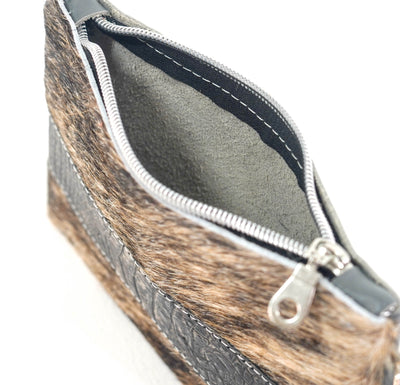 Purse Organizer - Brindle w/ Smoke Show Croc-Purse Organizer-Western-Cowhide-Bags-Handmade-Products-Gifts-Dancing Cactus Designs