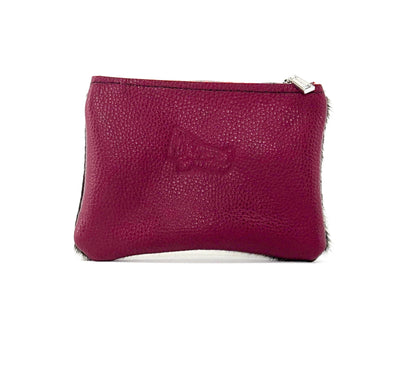 Purse Organizer - Salt & Pepper w/ Red Leather-Purse Organizer-Western-Cowhide-Bags-Handmade-Products-Gifts-Dancing Cactus Designs