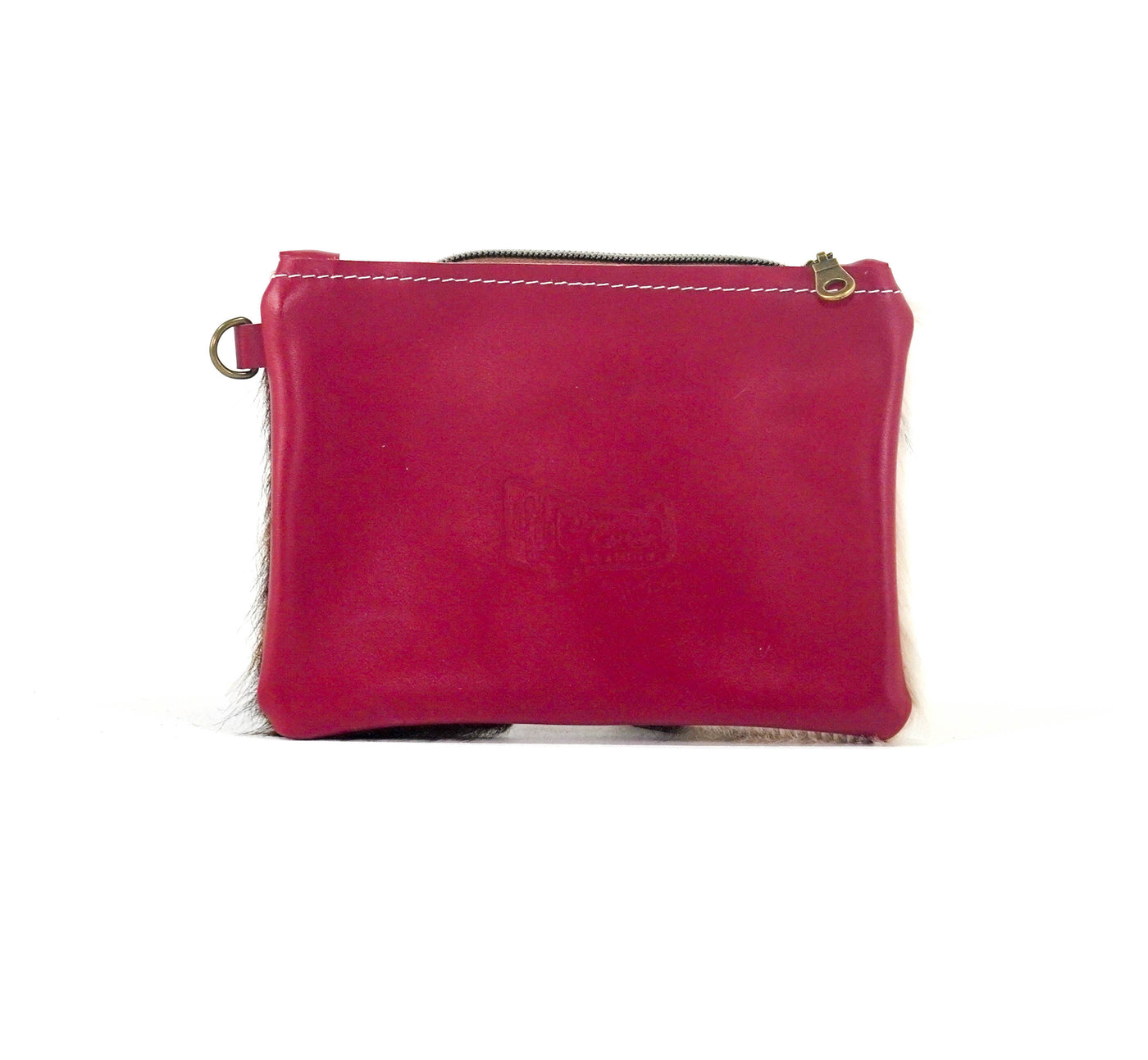 Purse Organizer - Tricolor w/ Red Skulls-Purse Organizer-Western-Cowhide-Bags-Handmade-Products-Gifts-Dancing Cactus Designs