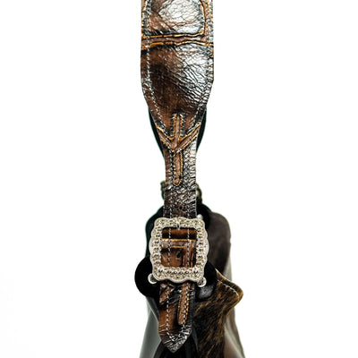 Reba - Brindle w/ Burnt Brands-Reba-Western-Cowhide-Bags-Handmade-Products-Gifts-Dancing Cactus Designs