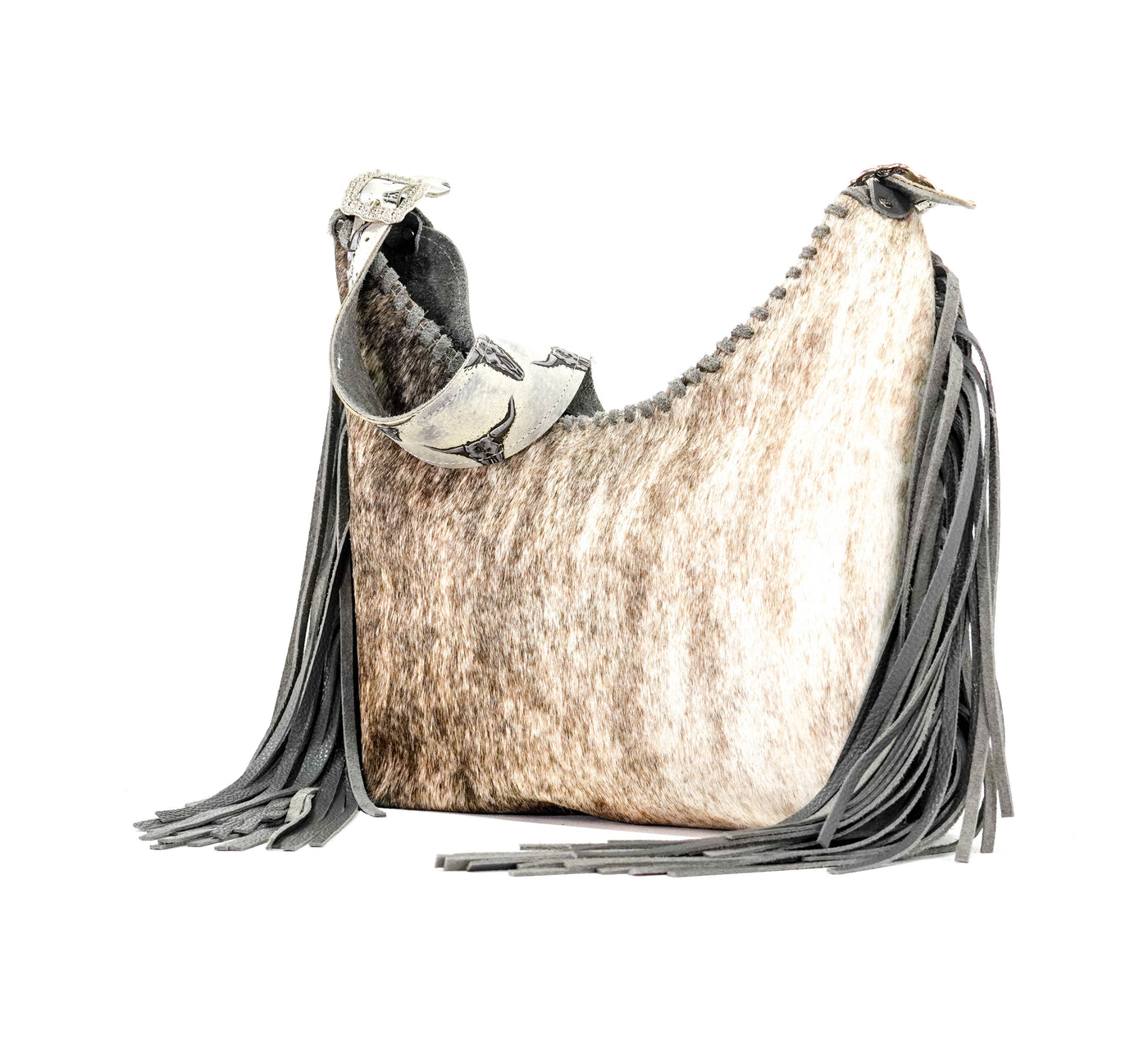 Reba - Light Brindle w/ No Embossed-Reba-Western-Cowhide-Bags-Handmade-Products-Gifts-Dancing Cactus Designs