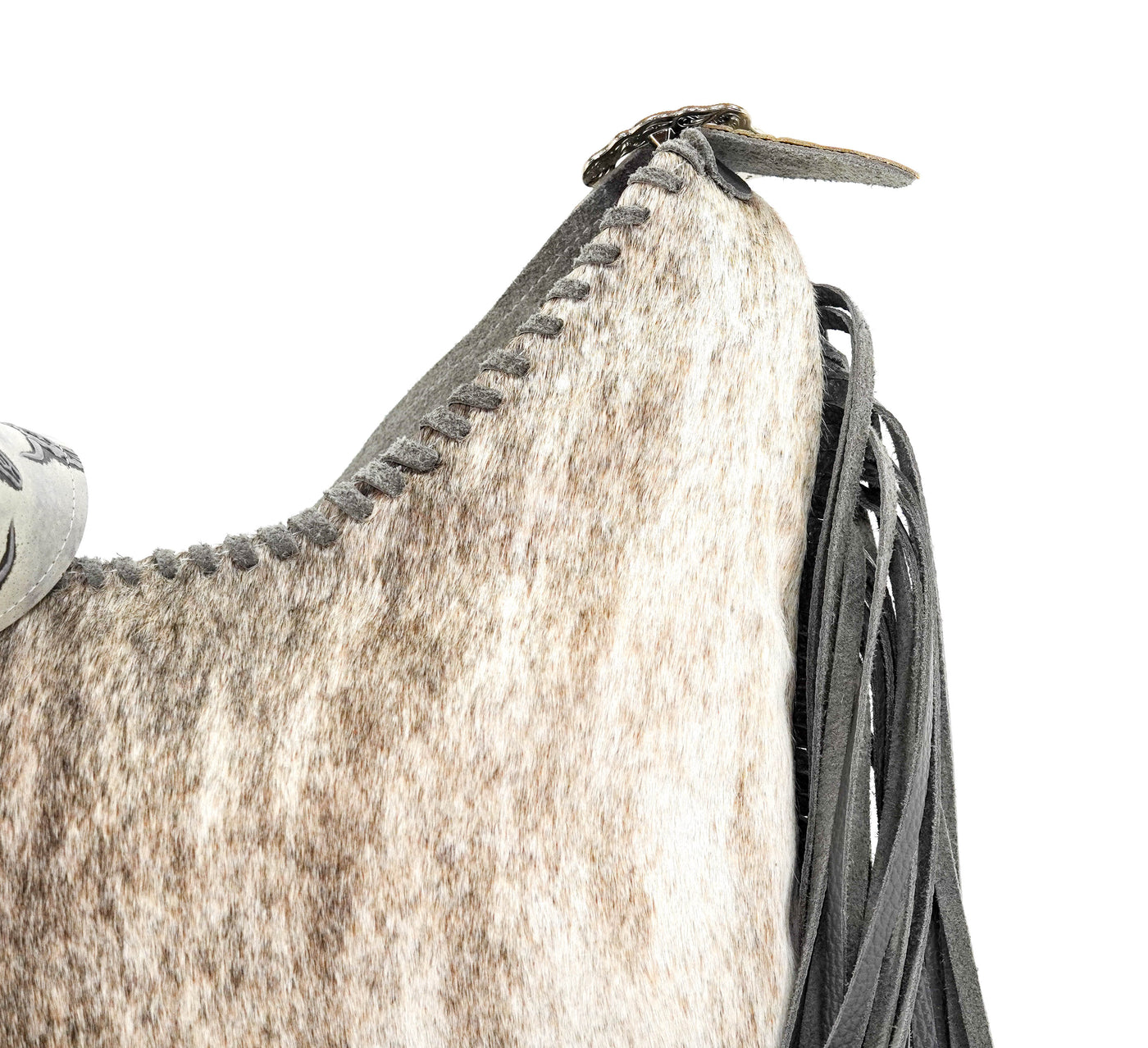 Reba - Light Brindle w/ No Embossed-Reba-Western-Cowhide-Bags-Handmade-Products-Gifts-Dancing Cactus Designs